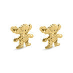 OroKarat 14K Yellow Gold Girl Screw Back Stud Earring