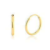 OroKarat 14K Yellow Gold 11mm Huggie Hoop Earring