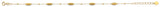 14K Yellow Gold DC Long Bead Bracelet