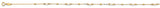 14K Yellow Gold Pearl And DC Bead Bracelet And Anklet