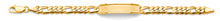 Load image into Gallery viewer, 14K Yellow Gold Figaro Frame Junior ID Bracelet