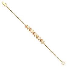 Load image into Gallery viewer, 14K Yellow Gold Glow In Dark Frog CZ Bracelet