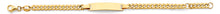 Load image into Gallery viewer, 14K Yellow Gold Hollow Cuban Baby ID Bracelet