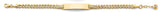 14K Yellow Gold CZ Baby ID Bracelet