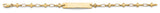 14K Yellow Gold Baby ID Bracelet