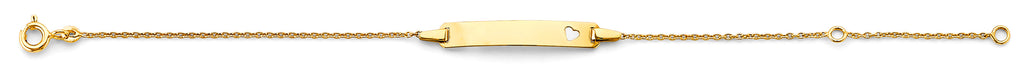 14K Yellow Gold Baby ID Bracelet