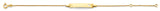 14K Yellow Gold Baby ID Bracelet