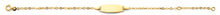 Load image into Gallery viewer, 14K Yellow Gold Oval Baby ID Bracelet