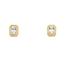Load image into Gallery viewer, 14K Yellow Gold CZ Earrings Or Set