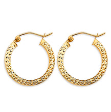Load image into Gallery viewer, 14K Yellow Gold 20mm DC Hoop Earrings