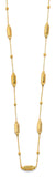 14K Yellow Gold DC Long Bead Necklace