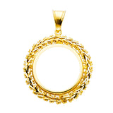 14K Yellow Gold 2.5 Pesos Bola Pendant