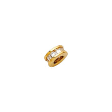 Load image into Gallery viewer, 14K Yellow Gold CZ Tiny Pendant