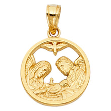 Load image into Gallery viewer, 14K Yellow Gold Baptism Cut Out Pendant