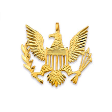 Load image into Gallery viewer, 14K Yellow Gold USA Logo Pendant