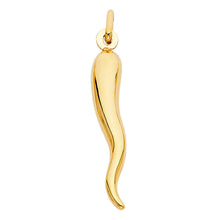 Load image into Gallery viewer, 14K Yellow Gold Horn Pendant
