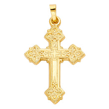 Load image into Gallery viewer, 14K Two Tone Gold Cross Pendant