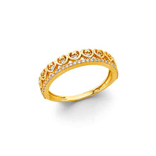 Load image into Gallery viewer, 14K Yellow Gold CZ Heart Ring