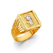 Load image into Gallery viewer, 14K Two Tone Gold Santa Muerte Men&#39;s Ring