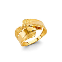 Load image into Gallery viewer, 14K Yellow Gold Curved Fancy Ladies Ring