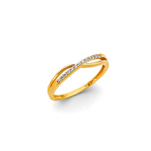 Load image into Gallery viewer, 14K Yellow Gold Babies CZ Ring