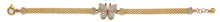 Load image into Gallery viewer, 14K Two Tone Gold CZ Butterfly Bracelet