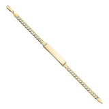 14K Yellow Gold Cuban WP ID Bracelet