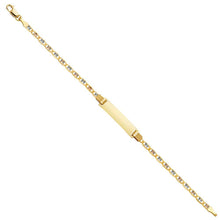 Load image into Gallery viewer, 14K Tri Color Gold Valentino DC Baby ID Bracelet
