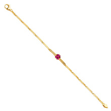 Load image into Gallery viewer, 14K Yellow CZ Bracelet