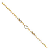 14K Yellow CZ Bracelet