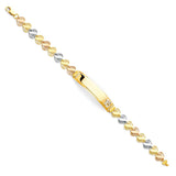 14K Tricolor 15 YEARS ID Bracelet
