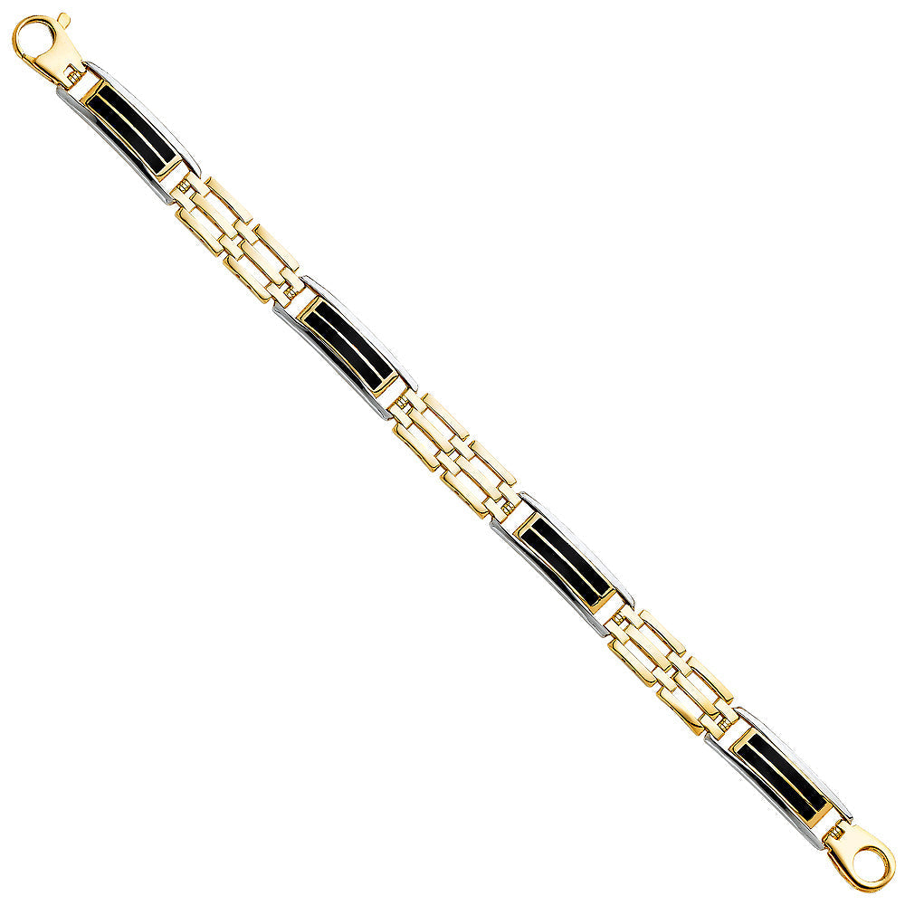 14K Twotone Men's Bracelet