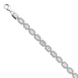 14K White Swarovski CZ Bracelet