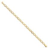 14K Yellow CZ Infiniti Bracelet