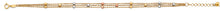 Load image into Gallery viewer, 14K Tri Color Gold 3 Line Balls Bracelet