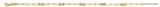 14K Yellow Gold Light Cross And Link Bracelet