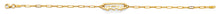 Load image into Gallery viewer, 14K Yellow Gold I Love U Center ID Bracelet