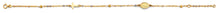 Load image into Gallery viewer, 14K Tri Color Gold Ball Light Bracelet