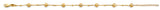 14K Yellow Gold DC Ball Bracelet