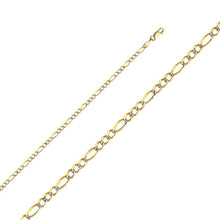 Load image into Gallery viewer, 14K Yellow Gold 2.7mm Lobster Figaro 3+1 WP Regualar Link Chain With Spring Clasp Closure