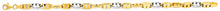 Load image into Gallery viewer, 14K Two Tone Gold Hollow Double Anchor Chain