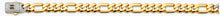Load image into Gallery viewer, 14K Two Tone Gold 9.5mm Monaco Figaro 3? With CZ Lock Chain