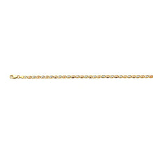 Load image into Gallery viewer, 14K Tri Color Gold 3.2mm Flower Valentino Star DC Chain