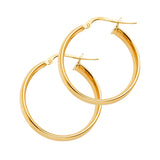 14K Yellow Gold Hoop Earrings