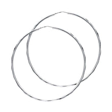 Load image into Gallery viewer, 14K White Gold 1.5mm Hoop Earrrings