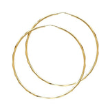 14K Yellow Gold 1.5mm Hoop Earrrings
