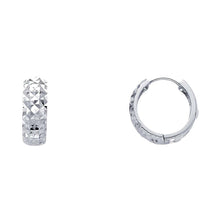 Load image into Gallery viewer, 14K White Gold 5mm Huggies Earrings