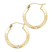 Load image into Gallery viewer, 14k Yellow Gold 1.5mm Hoop Earrings