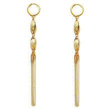 Load image into Gallery viewer, 14K Yellow Gold Hanging Earrings