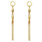 14K Yellow Gold Hanging Earrings